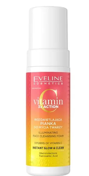 Очищающая пенка с витамином C, EVELINE COSMETICS, 150 мл, Цитрус