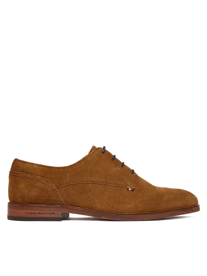 Tommy Hilfiger Замшевые туфли Hilfiger FM0FM05776 коричневого цвета