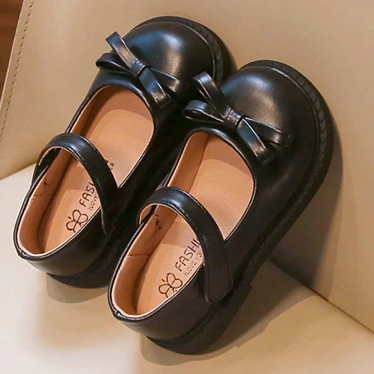Детские туфли Мэри Джейн для девочек Princess Party School Flats IvoireCh, Black — фото 3
