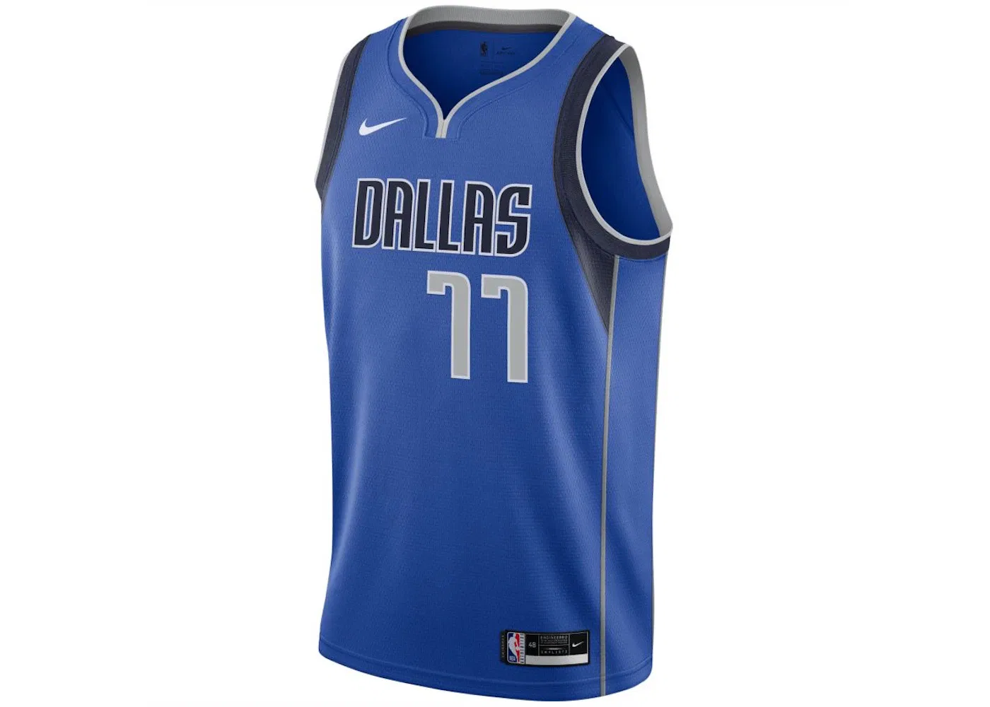 Мужская баскетбольная джерси Nike Doncic Dallas Mavericks Icon Edition 2020, Blue/Black/Grey
