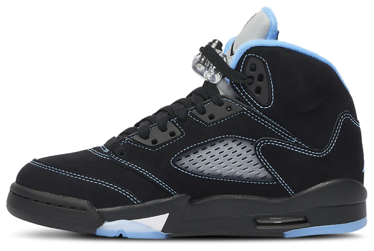 Кроссовки для мальчиков Jordan Retro 5, синий/черный — фото 2