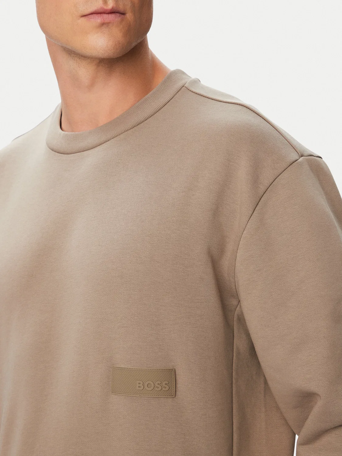 Мужская толстовка стандартного кроя Crewneck Boss, серый — фото 4