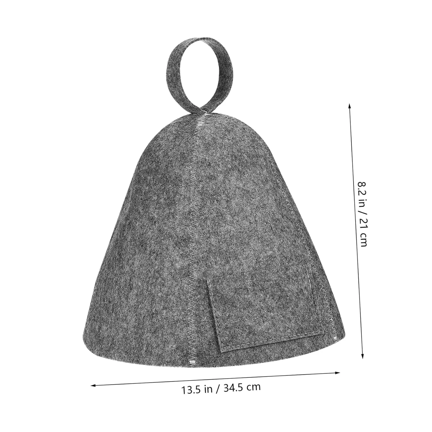 Шапочка для душа из фетра, 2 шт, PACKOVE, 33x24x0.5 см, Black — фото 3