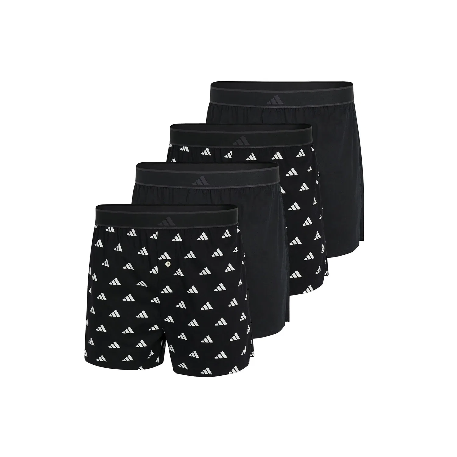Мужские боксеры из мягкой ткани Adidas Originals, Black/White