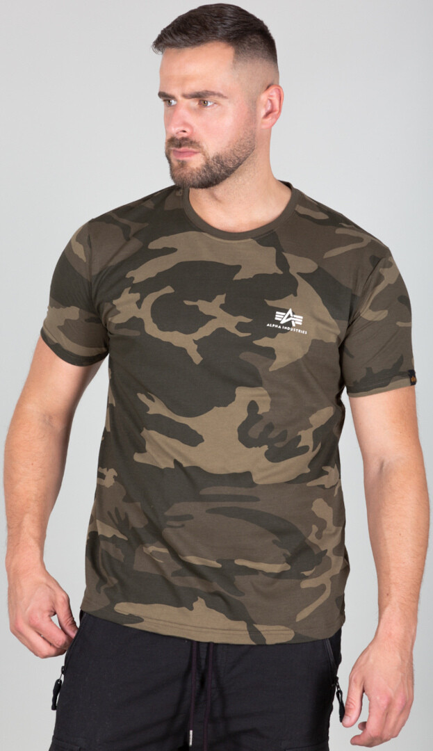 

Футболка Alpha Industries Backprint Camo, камуфляжная