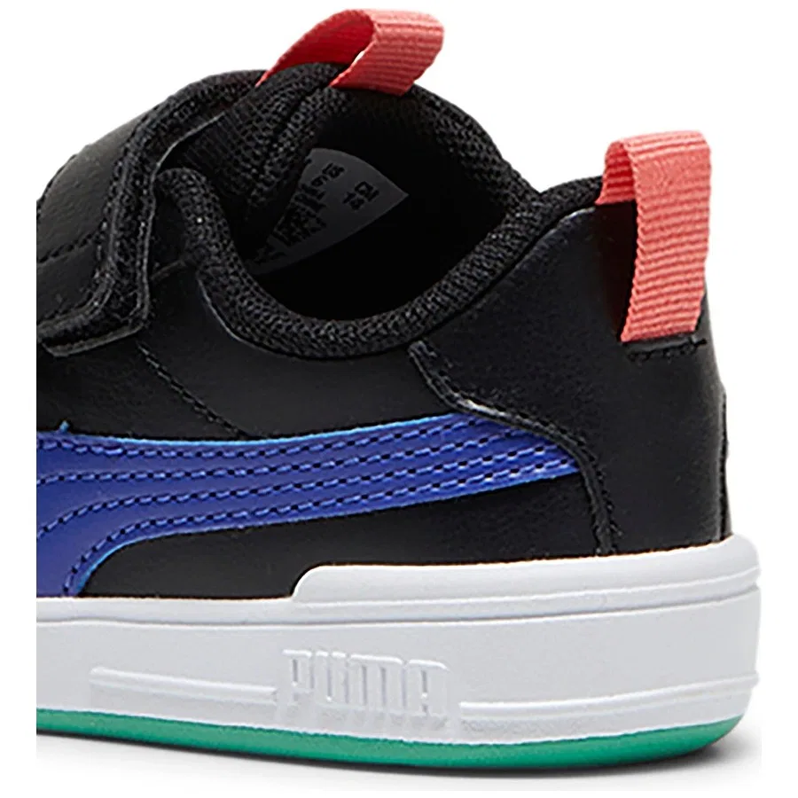 Детские спортивные кроссовки с ремешками Puma Multiflex SL V Inf, Черный — фото 4