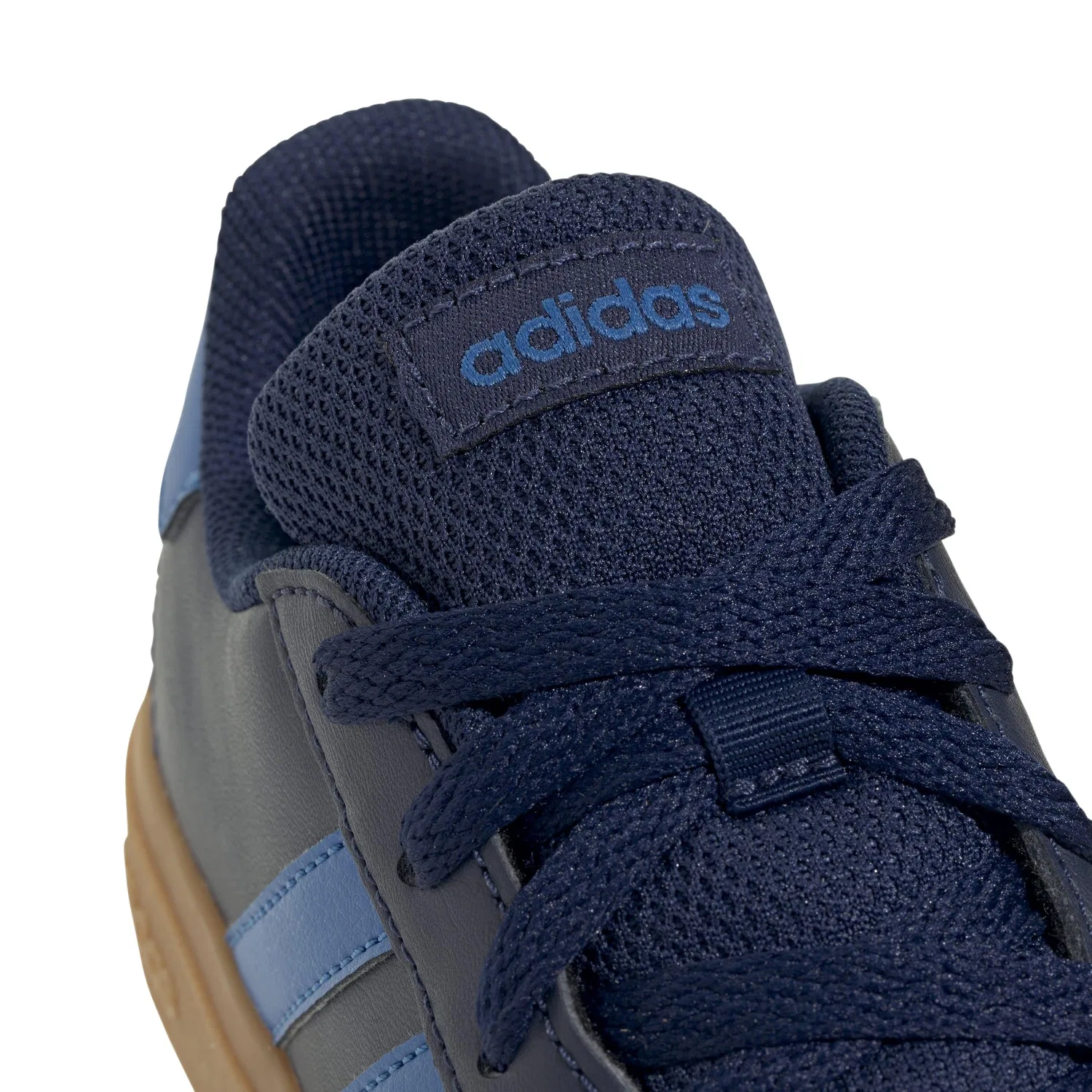 Детские кроссовки для мальчиков с цельной подошвой Grand Court Lifestyle Tennis Lace-up Adidas, Dark Blue Bright Royal Gum10 — фото 4