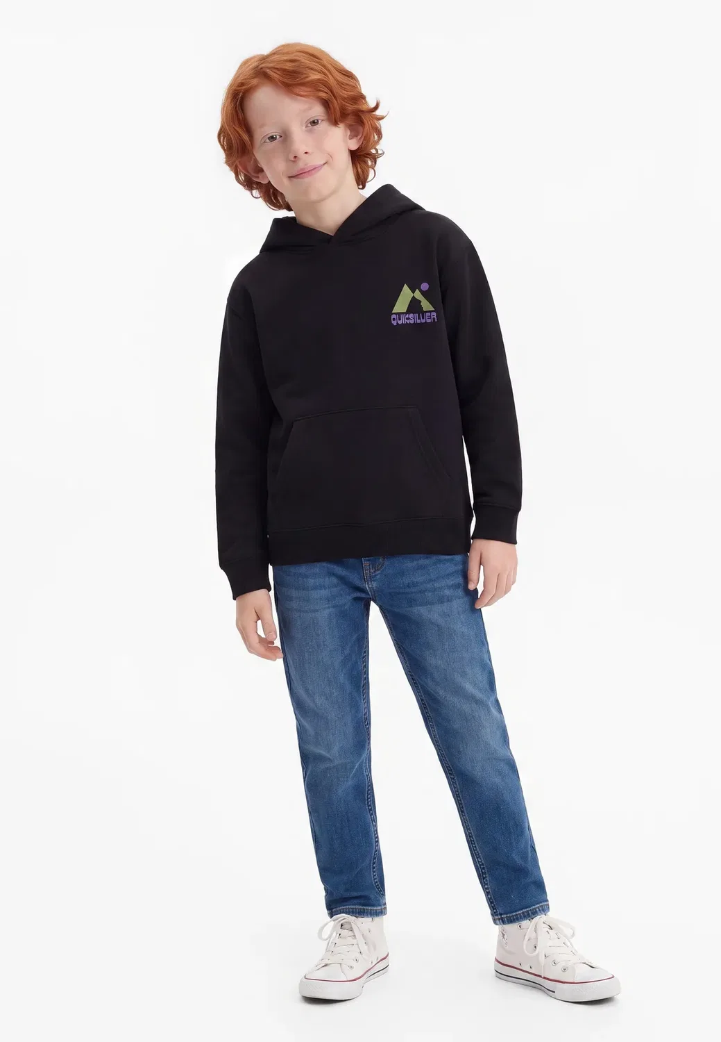 Худи с графическим принтом - худи Quiksilver, Black