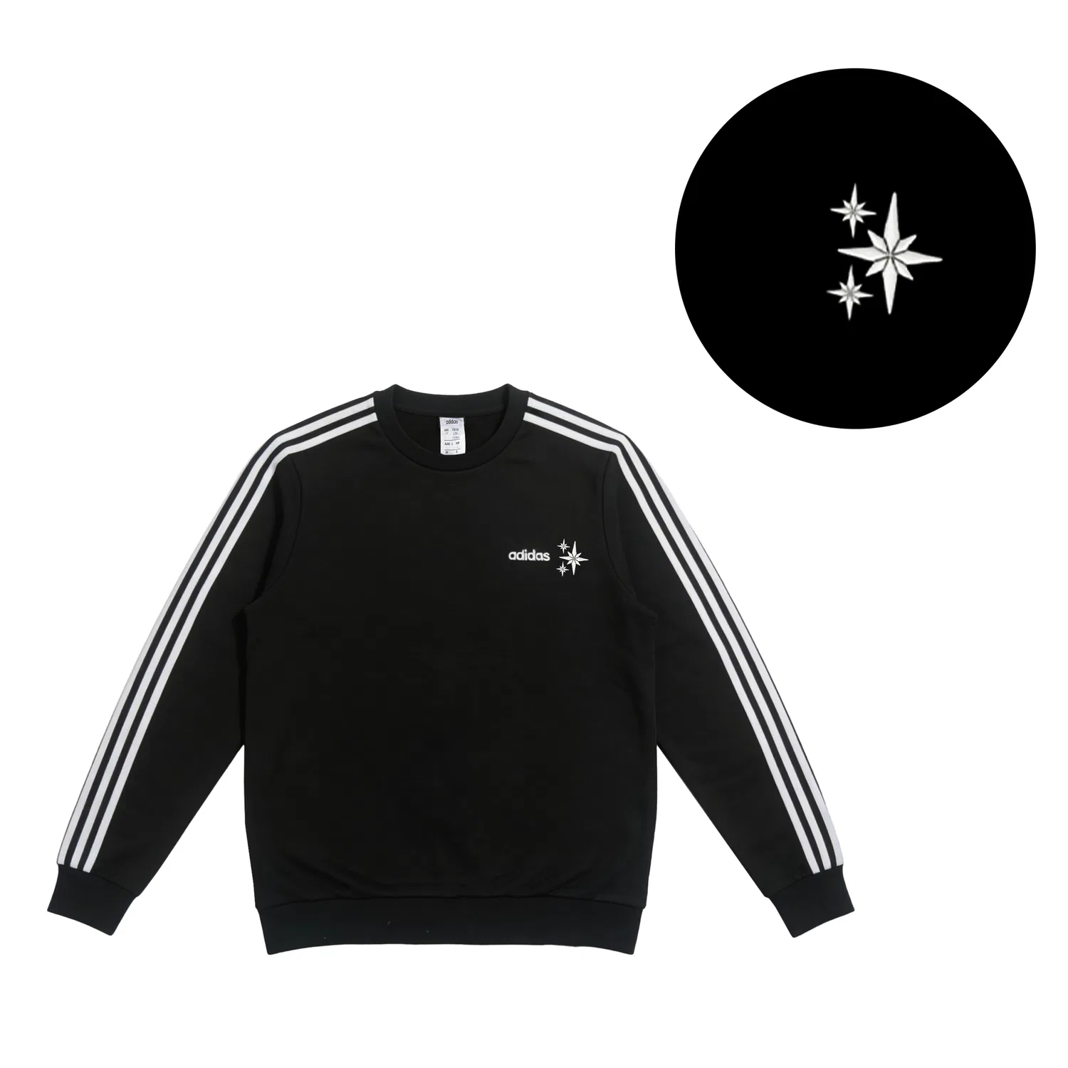 Свитшот женский с круглым вырезом Black Adidas, Black — фото 4
