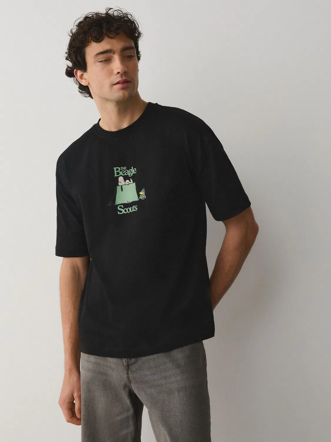 Футболка с принтом Snoopy Next, черный