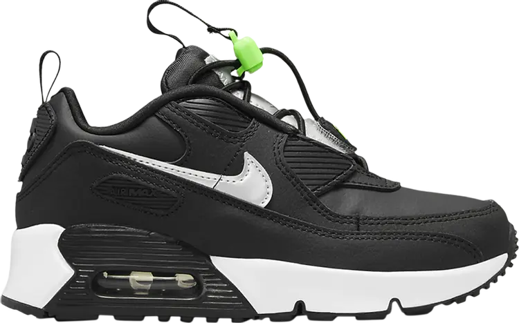 

Кроссовки Nike Air Max 90 Toggle PS 'Black Chrome', черный