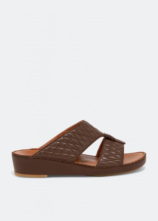 

Сандалии PRIVATE COLLECTION Quadratura matelasse sandals, коричневый