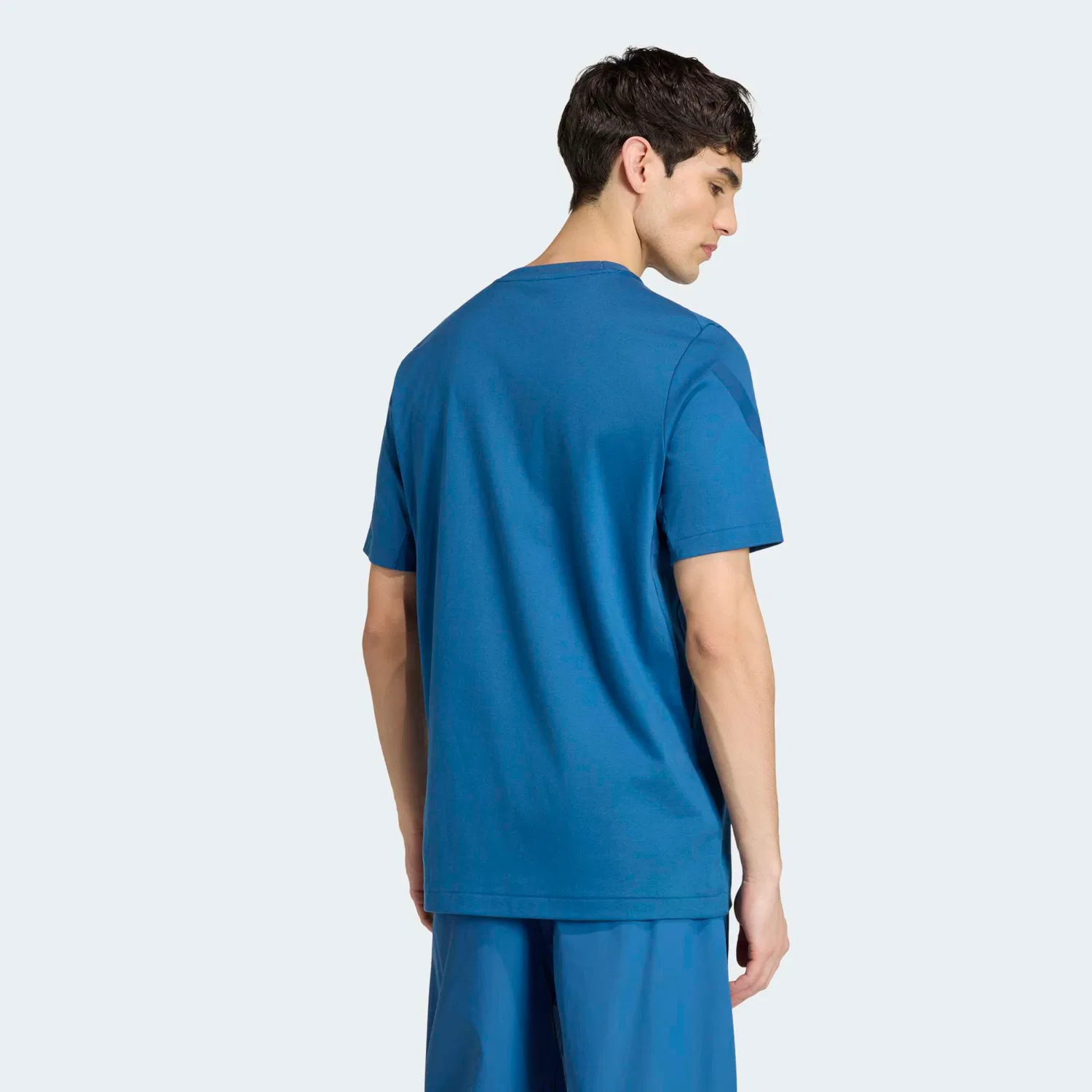 Детская хлопковая футболка с круглым вырезом Adidas Sportswear, Dusky Petrol — фото 2