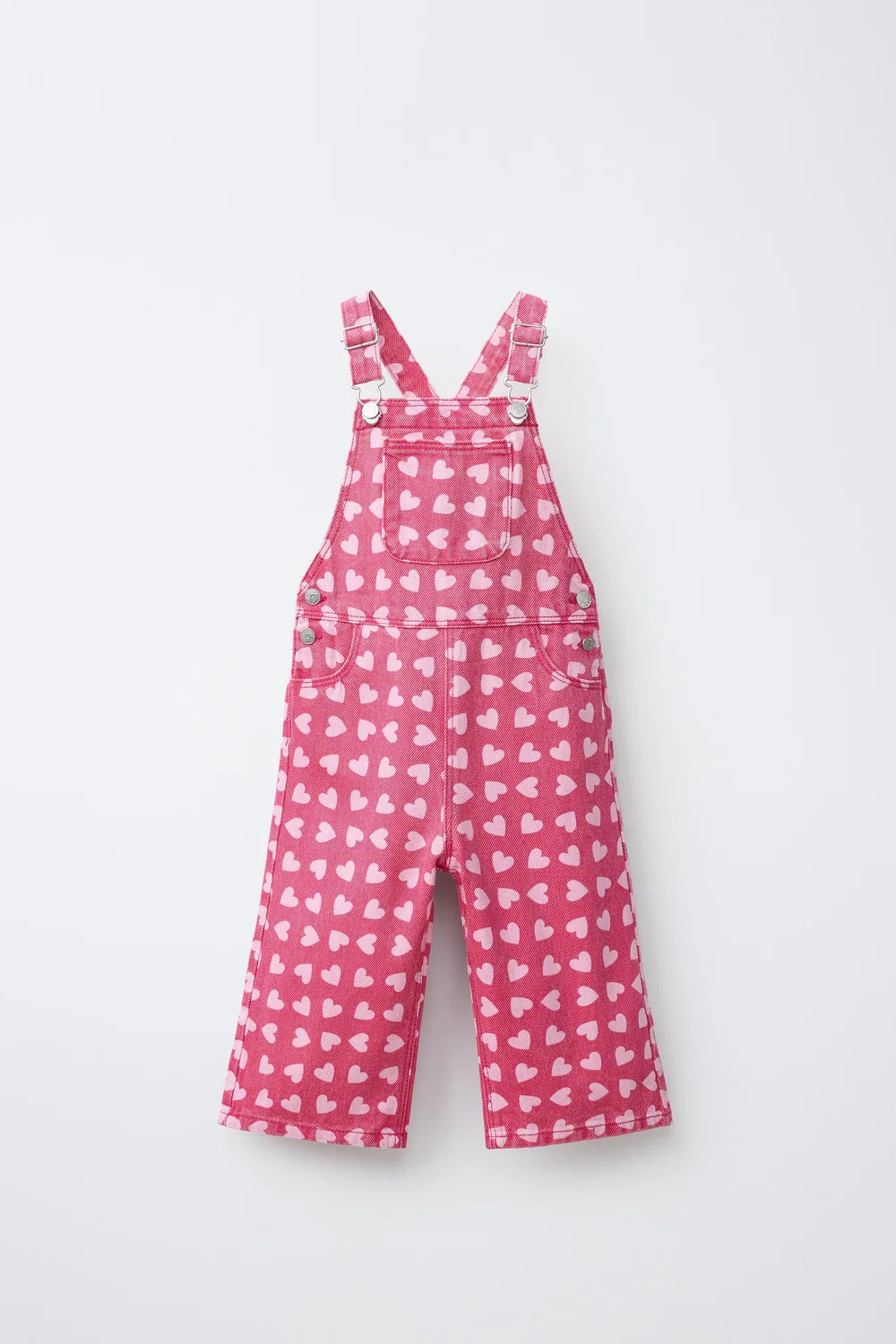 Комбинезон из саржи с принтом в виде сердечек ZARA, Pink