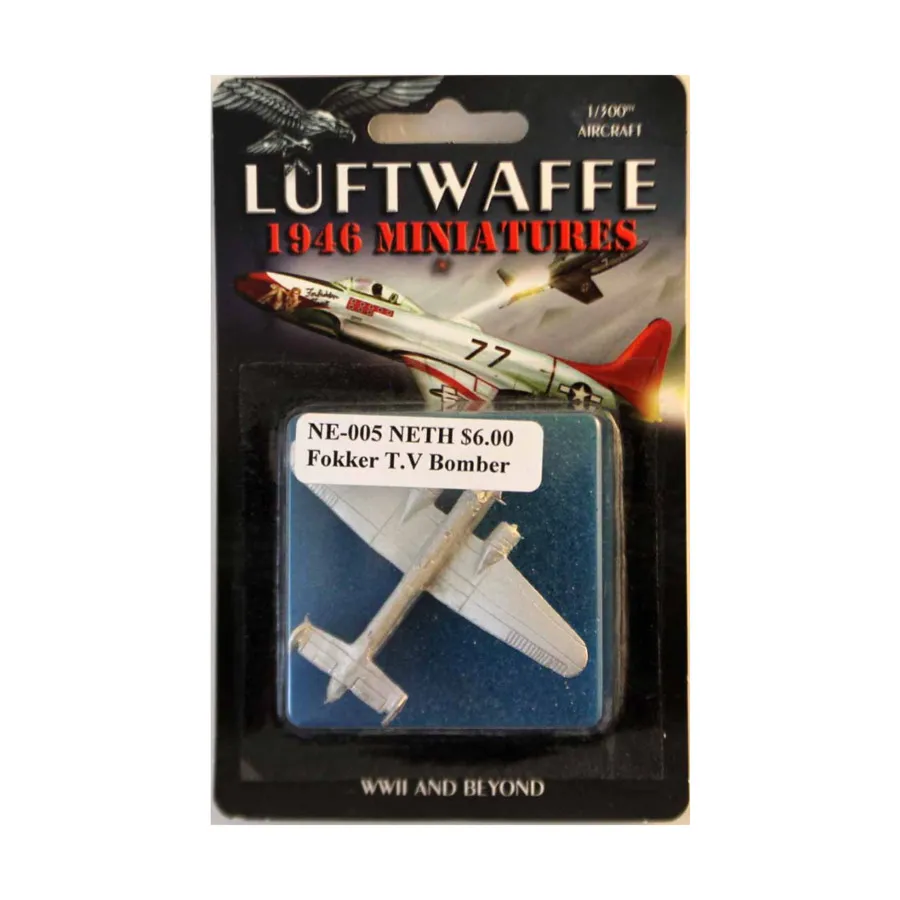 

Фоккер ТВ Бомбардировщик, Luftwaffe 1946 Miniatures - Netherlands (1:300)