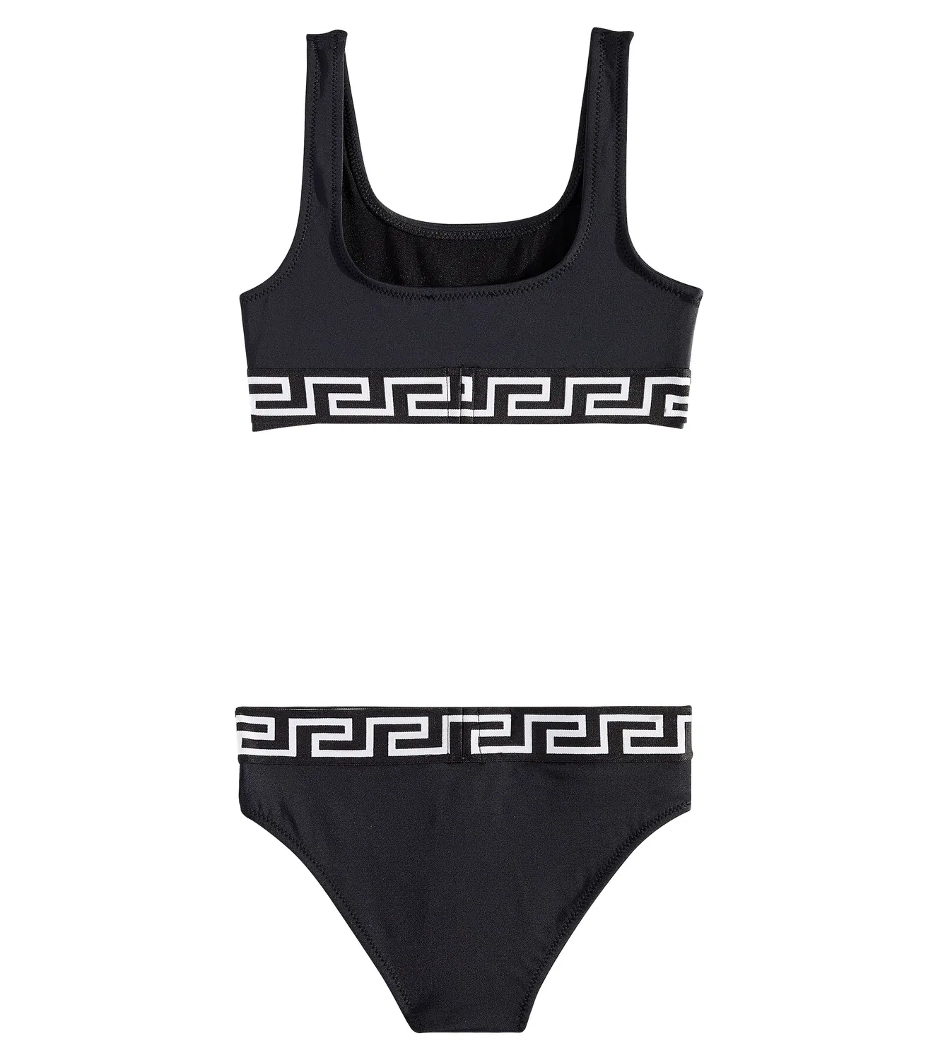 Комплект бикини с принтом Медузы Versace Kids, черный — фото 4