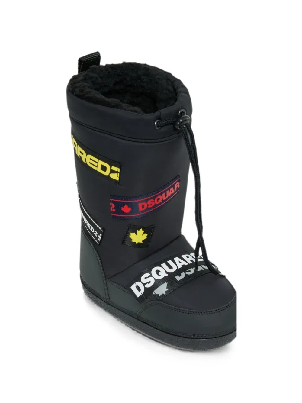 Ботинки с нашивкой-логотипом Dsquared2 Kids, черный