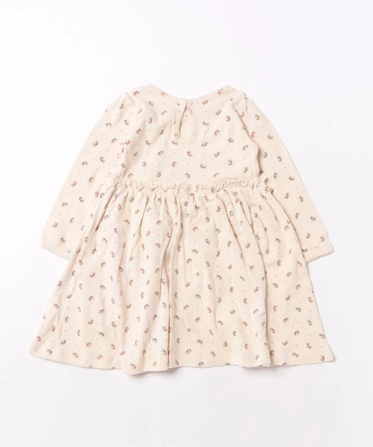 Детское платье с длинным рукавомв цветочек Alda Dress ARCHIVER, Natural — фото 2