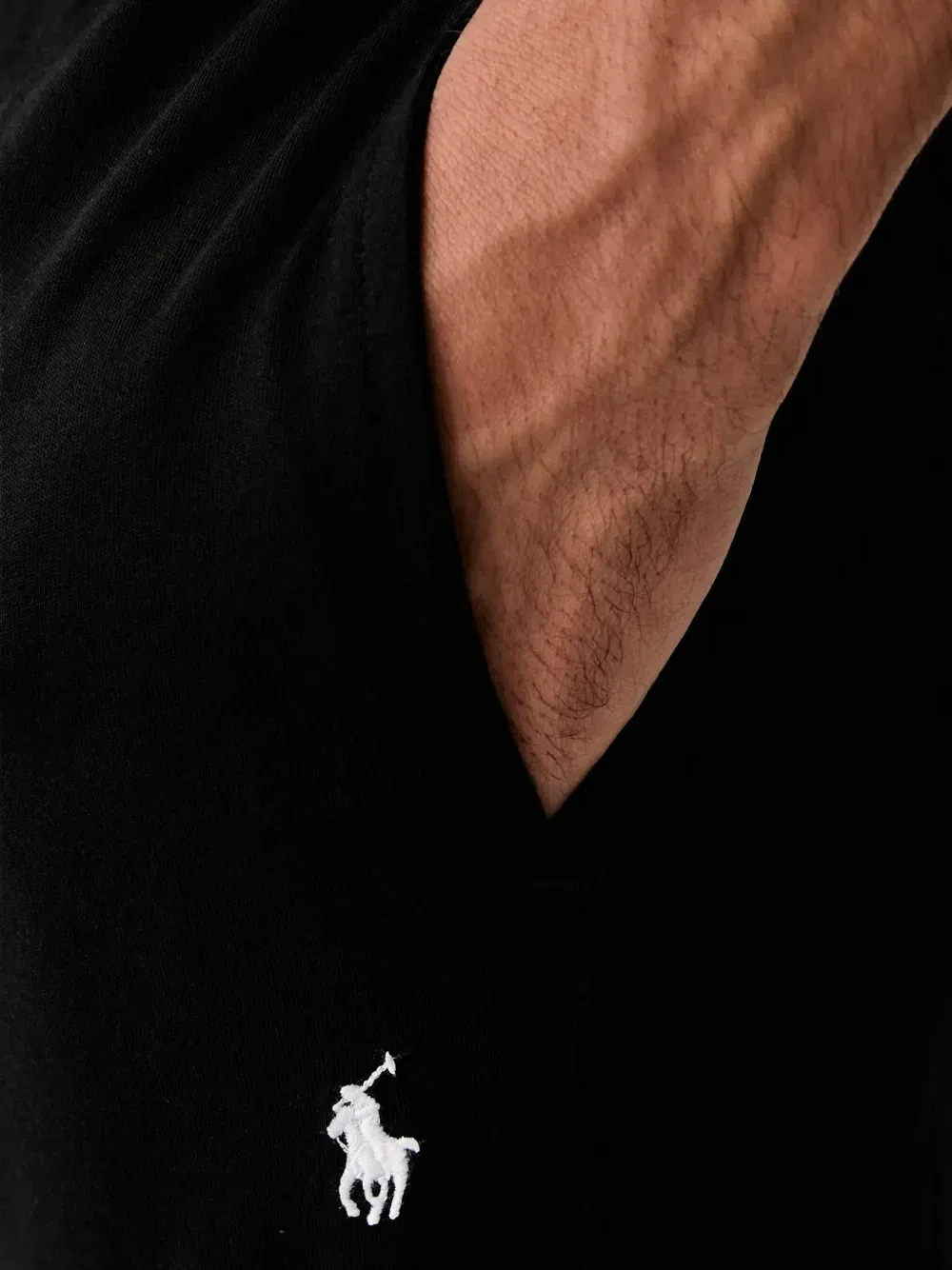 Пижамные штаны с кулиской и манжетами POLO RALPH LAUREN, черный — фото 4