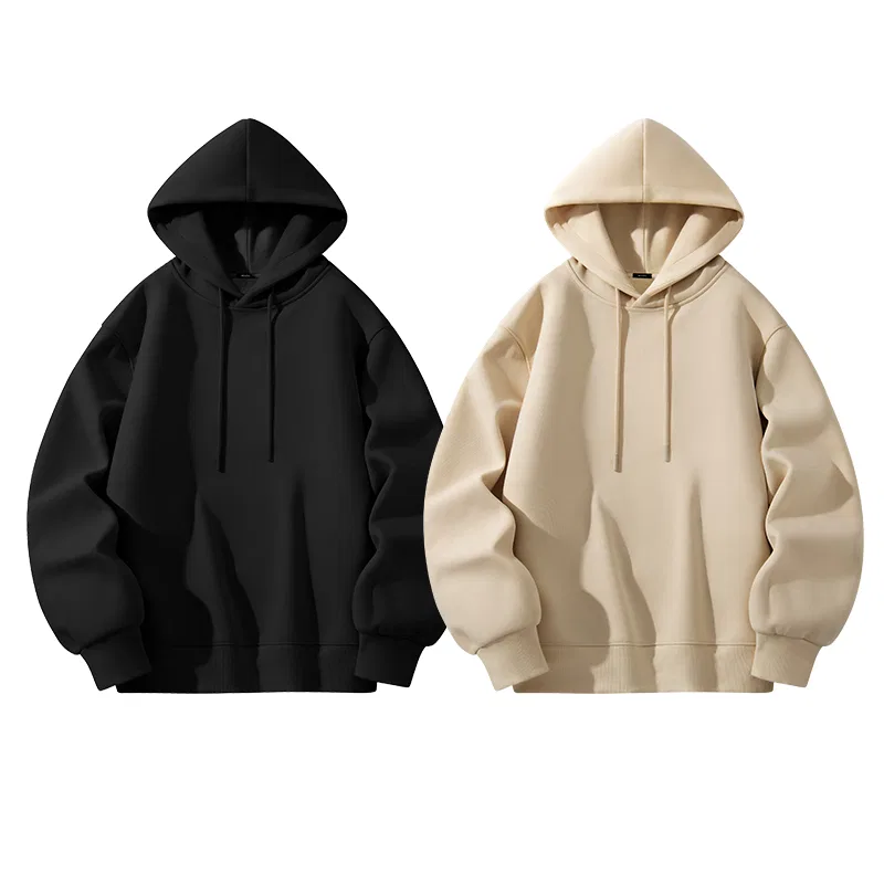 Детский свитшот с начесом комплект 2 шт MINISO, Black Khaki
