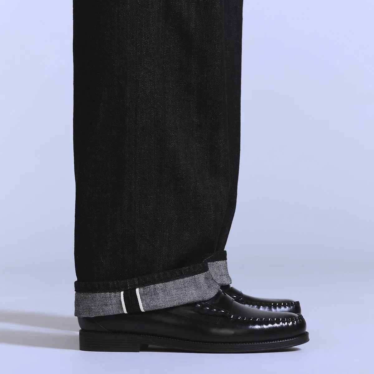 Мужские джинсы Marker с кромкой свободного кроя Levi's, Black One Wash - Black — фото 3