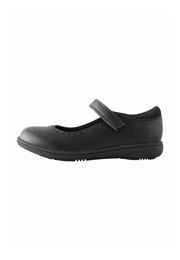 Туфли с брооговой перфорацией School Brogue Detail Mary Jane Shoes Next Matt, черный
