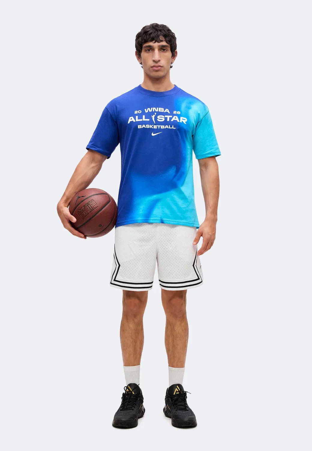 Футболка NBA WNBA унисекс - спортивная футболка Nike Performance, Rush Blue/White — фото 3