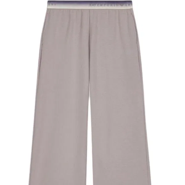 Женские спортивные брюки свободного кроя EMPORIO ARMANI, Taupe — фото 4