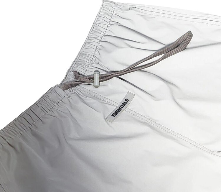 Шорты Fear of God Essentials Nylon Running Shorts 'Silver Reflective', серебряный — фото 4