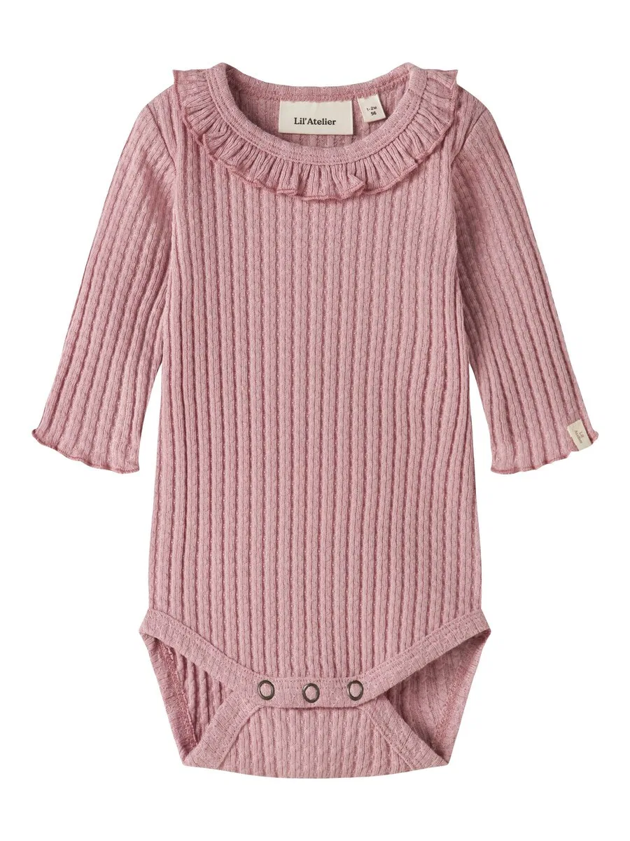 Комбинезон/боди Lil'Atelier сиреневого цвета