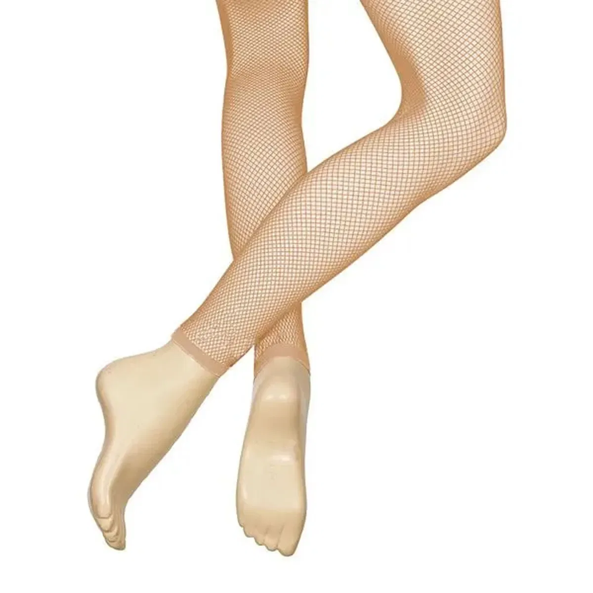 Женские танцевальные колготки без ступни из сетки Silky Dance, Natural