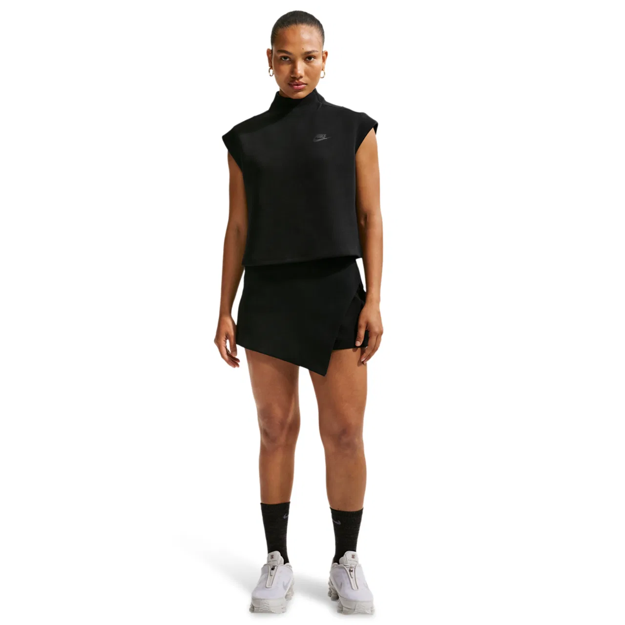 Женская футболка Tech Fleece Nike, черный — фото 3