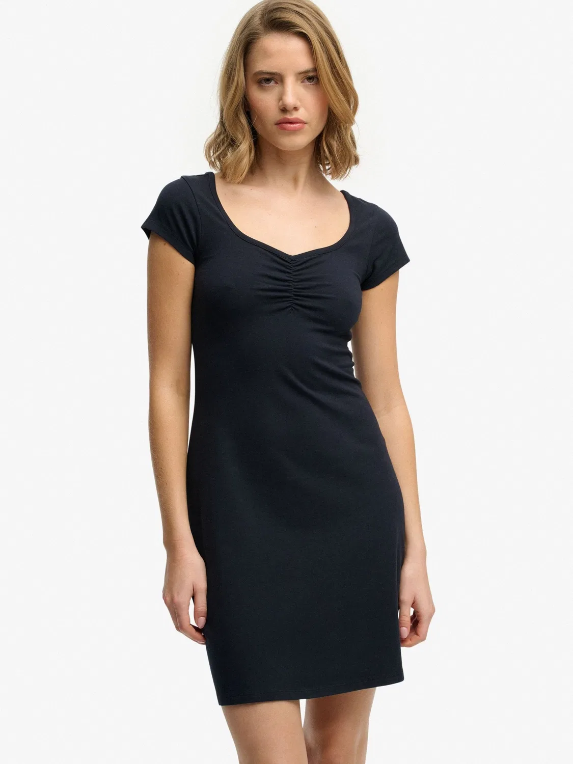 Платье мини Superdry Sweetheart Jersey, синее