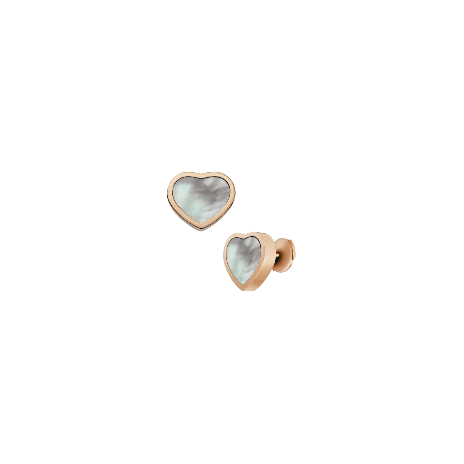 

Серьги Chopard Happy diamond из розового золота и перламутра