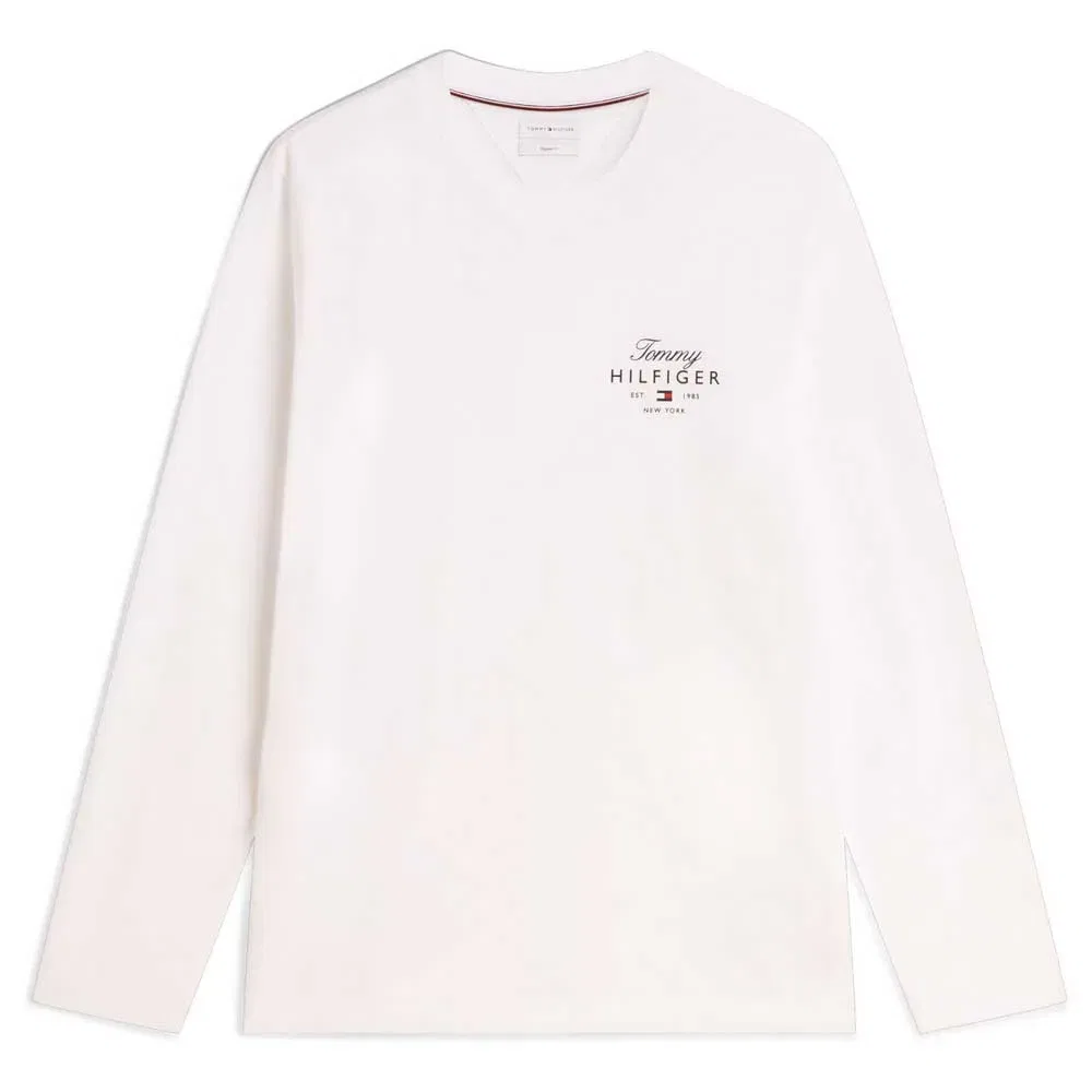 Футболка с длинным рукавом Script Stack Tommy Hilfiger, белый — фото 3