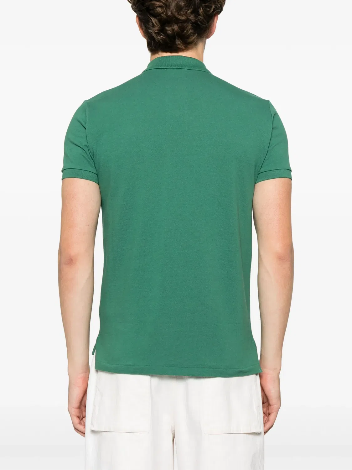 Polo Ralph Lauren Поло из 100% хлопка зеленого цвета — фото 3
