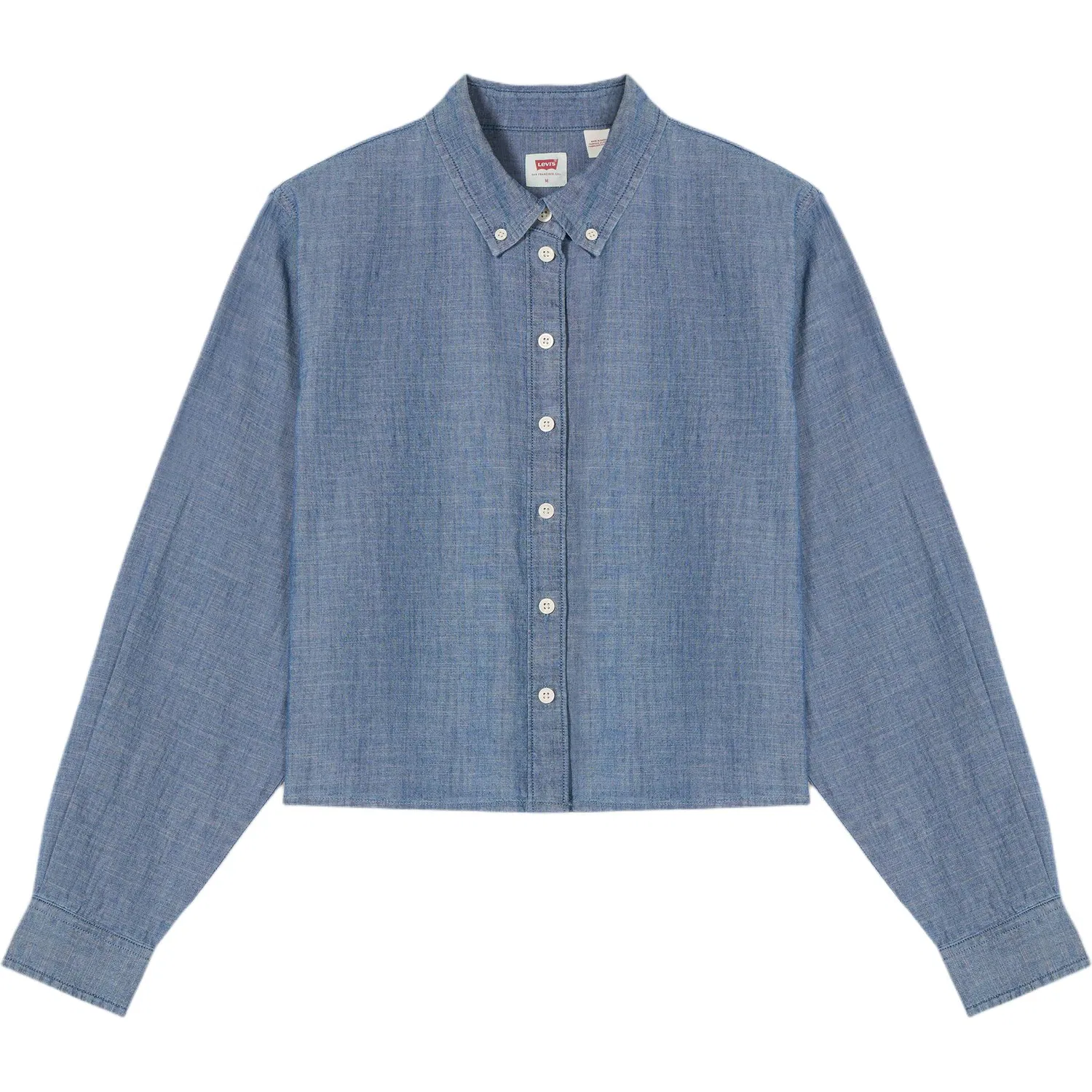 Женская рубашка с лацканами прямая Medium Blue Levis, Medium Blue