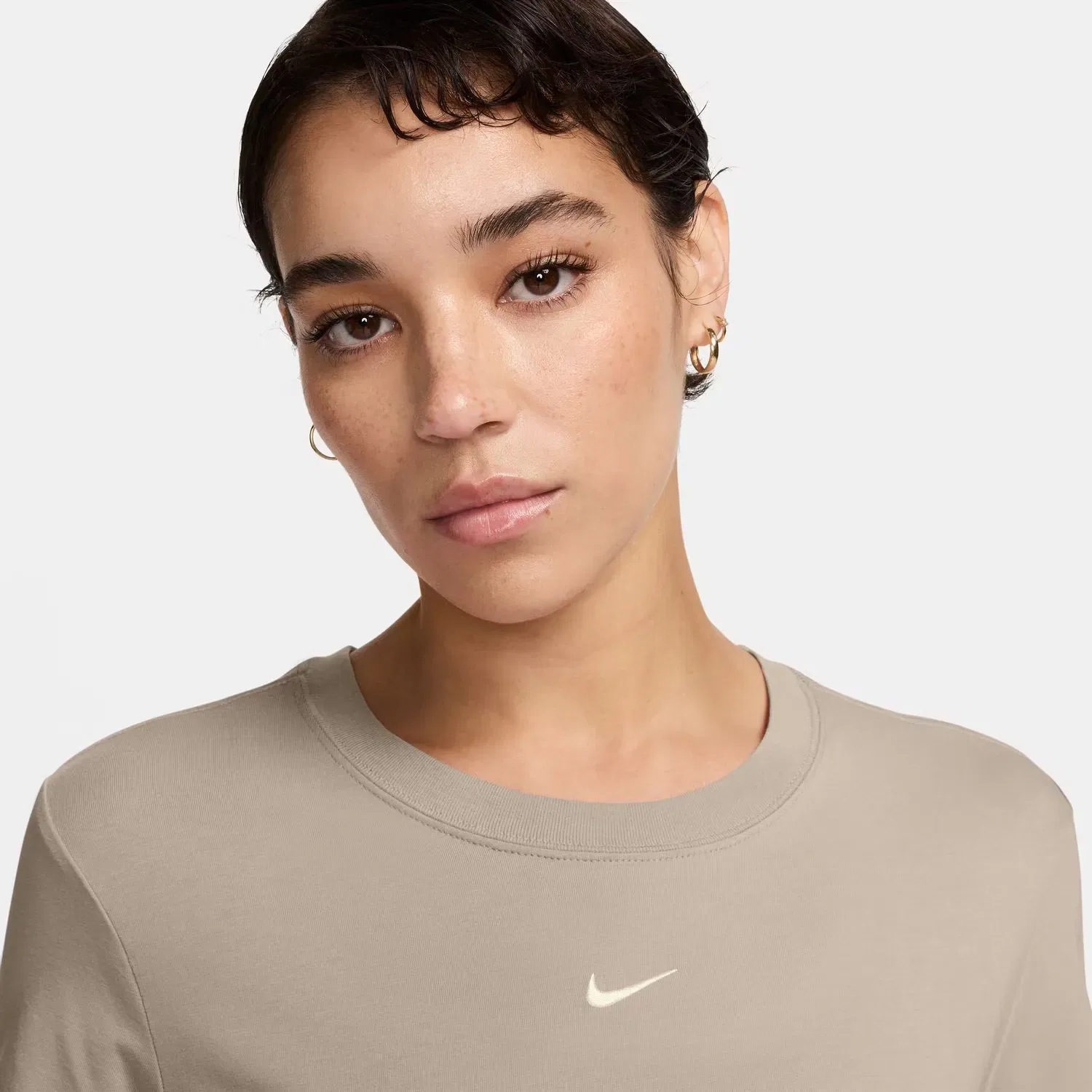 Женский топ-кроп Nike, Цвет Marrón — фото 3