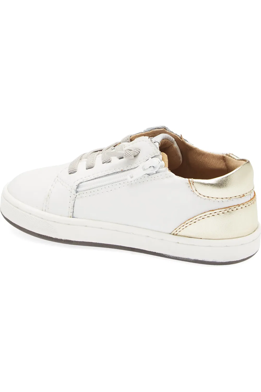Детские кеды на плоской подошве Sash Runner OLD SOLES, Snow/Gold/Glam Argent — фото 2