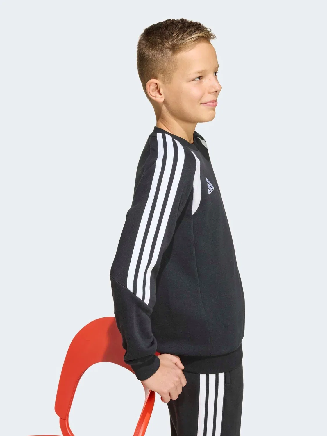 Свитшот футбольный Tiro 26 League adidas, черный — фото 4