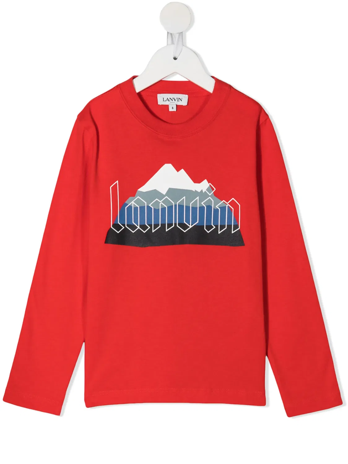Футболка с логотипом Mountain Lanvin, красный