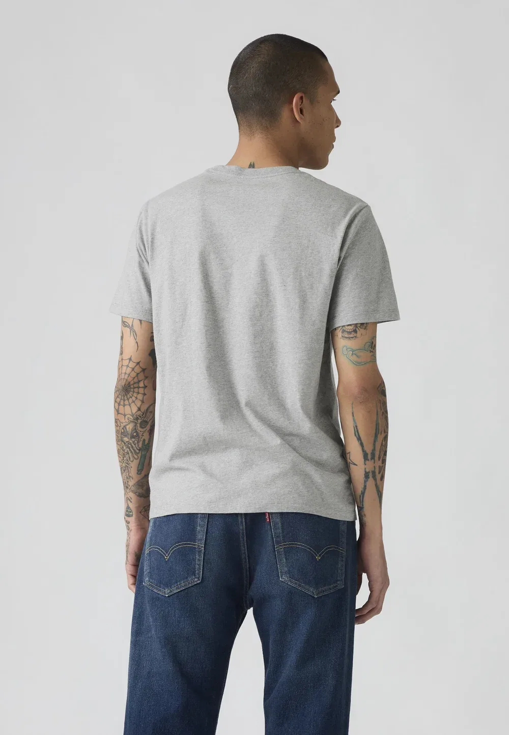 Футболка с круглым вырезом и графическим принтом Levi'S, Heather Grey — фото 3