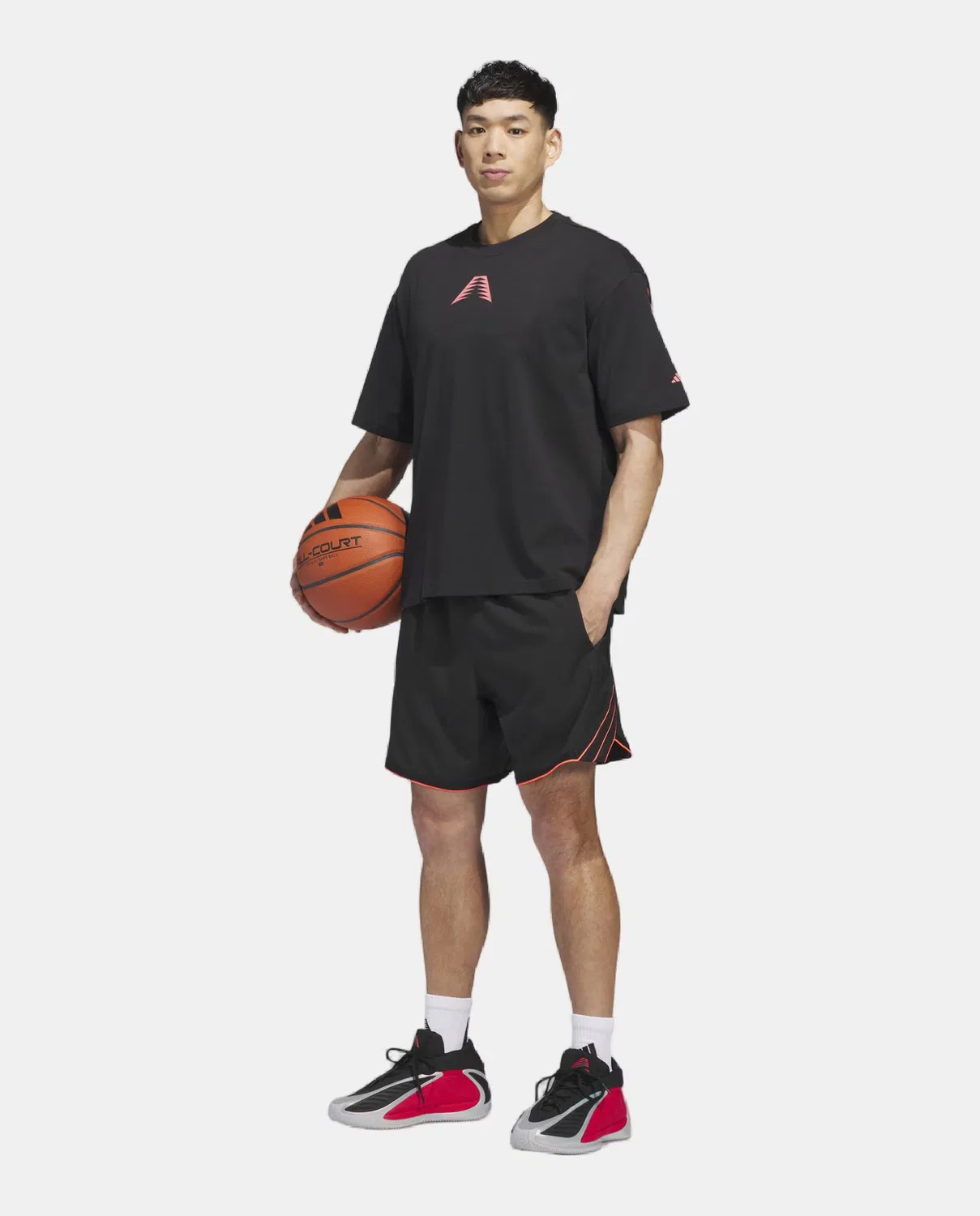 Мужская футболка, Baloncesto Anted, adidas, черный — фото 4