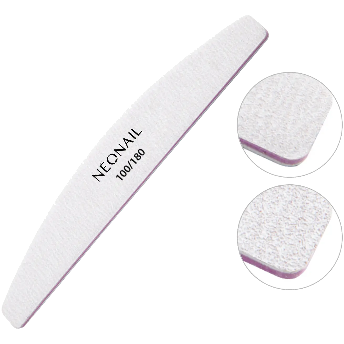 

Neonail пилочка двухсторонняя серая 100/180, 1 шт.