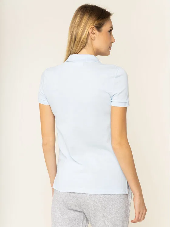 Поло Lacoste classic fit, синий — фото 3
