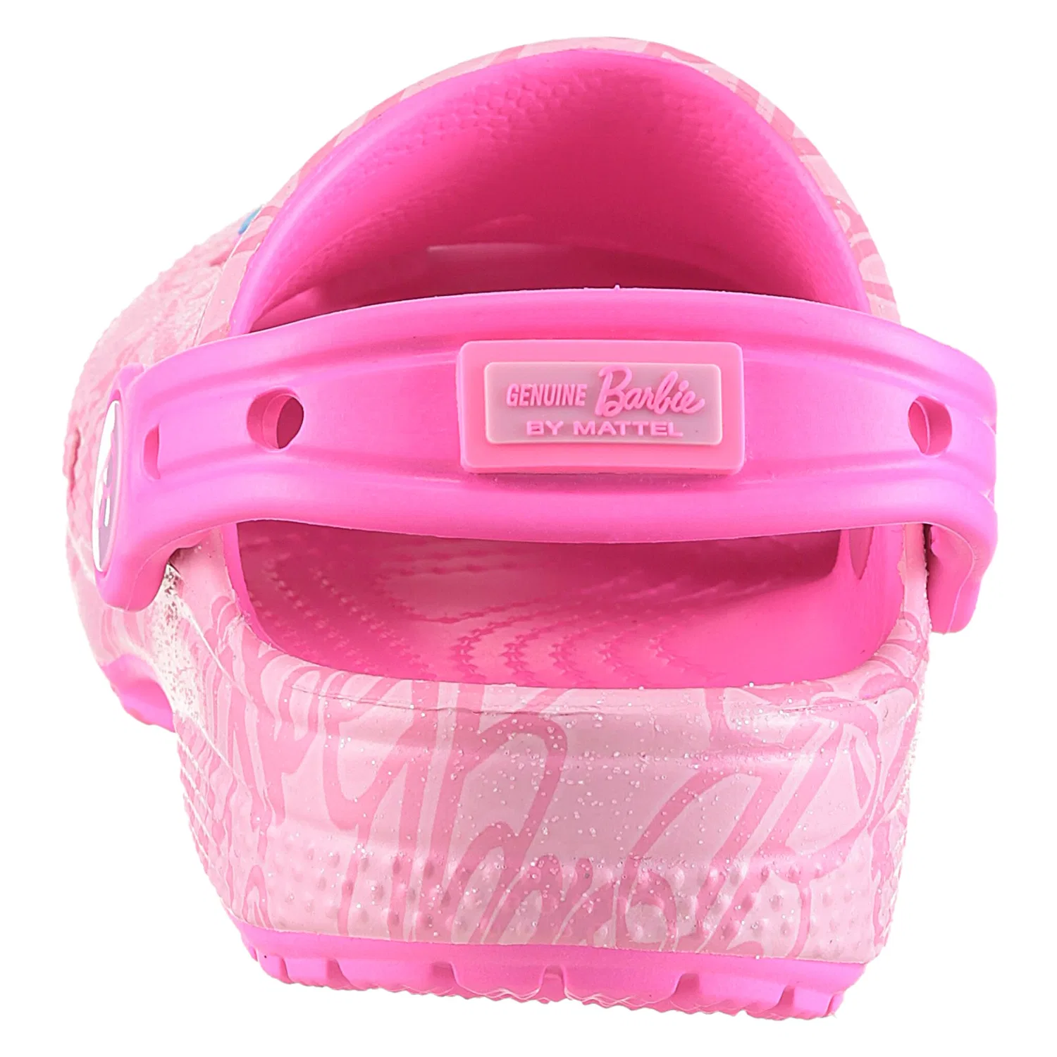 Детские клоги Barbie с принтом Crocs, Pink Multi — фото 4