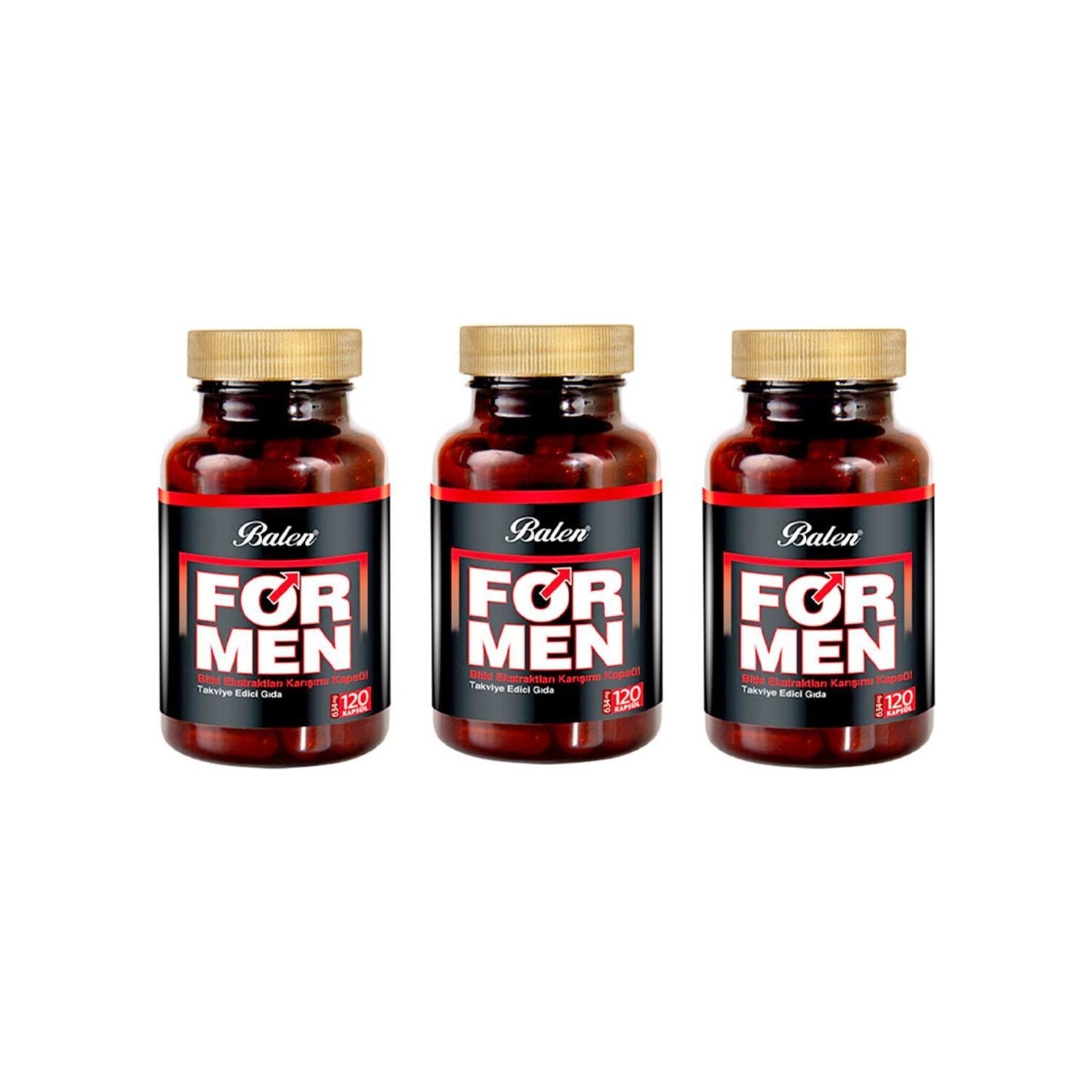 

Активная добавка Balen For Men Herbal Blend, 120 капсул, 634 мг, 3 штуки
