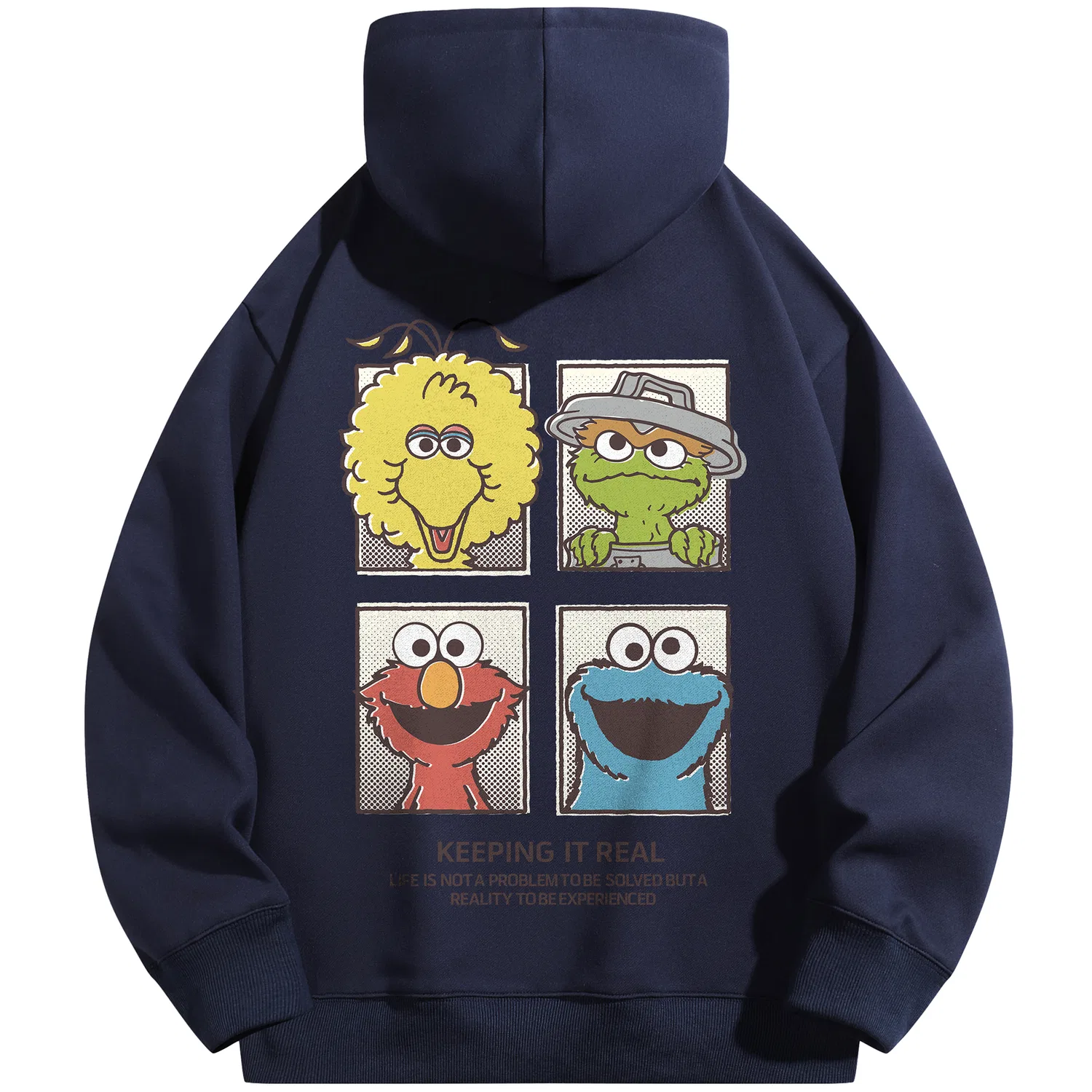 Детский свитшот с капюшоном Sesame Street, Dark Blue