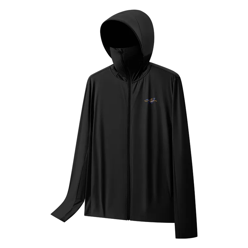 Детская защитная одежда от солнца легкая дышащая Dreamy Wave Chest Logo MINISO, Black
