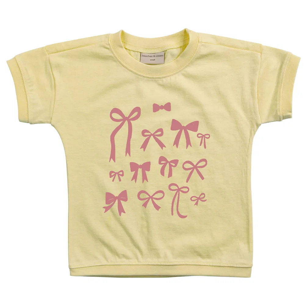 Детская футболка с принтом, без рукавов BEACHESAND CREAM KIDS, Lemon Yellow